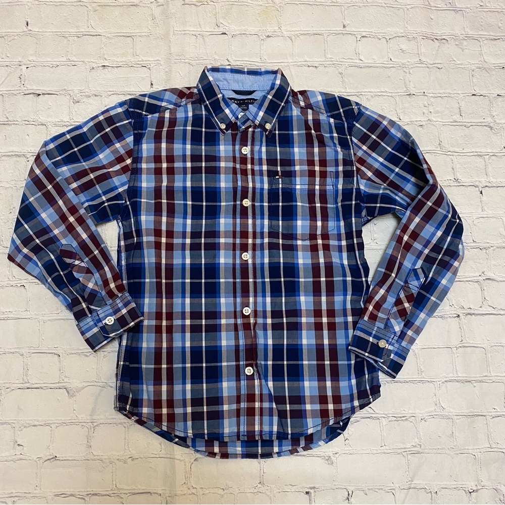 Tommy Hilfiger Plaid Button Down Shirt Size S (8/10)